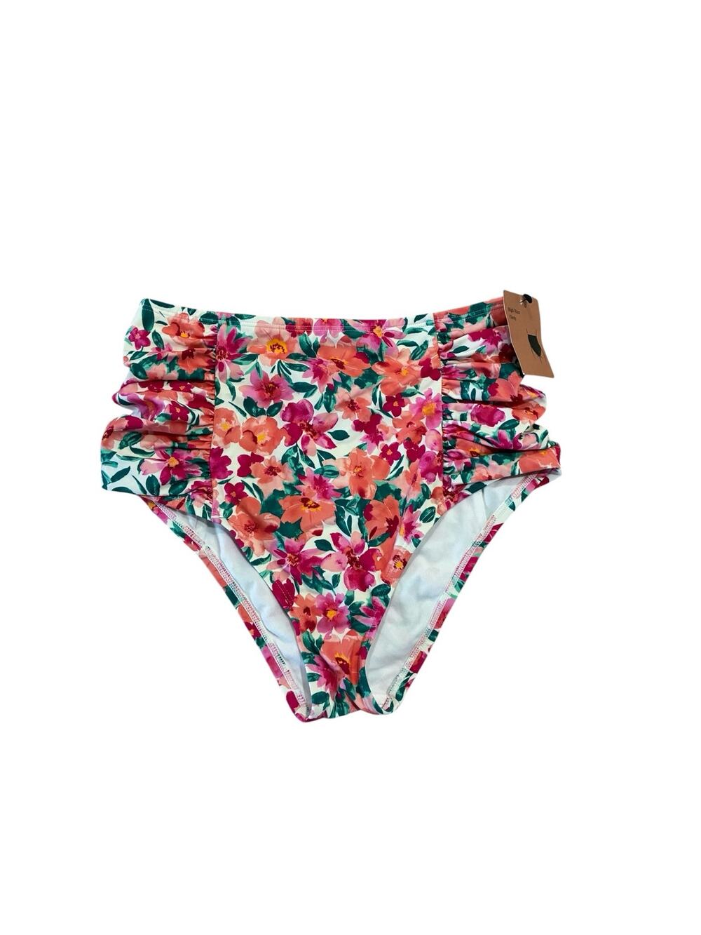 Shade & Shore High Waist Cheeky Floral Bikini Bottom